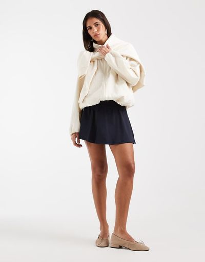 Arket ARKET mix and match active elastic mini tennis skirt in navy