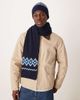 Arket ARKET mix and match pure fairisle wool beanie in navy - 1