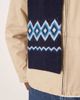 Arket ARKET mix and match pure fairisle wool scarf in navy - 2