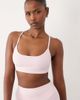 Arket ARKET mix and match super soft sports bra in pink - 1