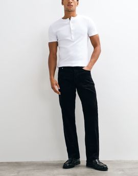 Arket ARKET Ocean cord straight fit pants in black