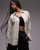 Arket ARKET oversized linen shirt in beige-Neutral - 1