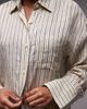 Arket ARKET oversized linen shirt in beige-Neutral - 3