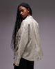 Arket ARKET oversized linen shirt in beige-Neutral - 4