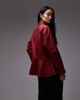Arket ARKET peplum shirt in dark red - 3