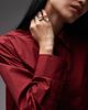 Arket ARKET peplum shirt in dark red - 4