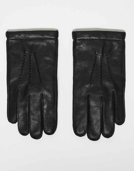Arket ARKET premium leather gloves in black