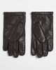 Arket ARKET premium leather gloves in dark brown - 2