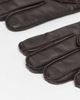 Arket ARKET premium leather gloves in dark brown - 3