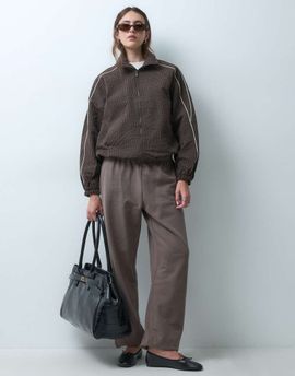 Arket ARKET Premium pure cotton baggy sweat pants in brown