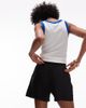 Arket ARKET pull on linen shorts in black - 3