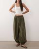 Arket ARKET pure cotton balloon pants in khaki-Green - 1