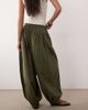 Arket ARKET pure cotton balloon pants in khaki-Green - 3