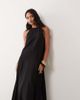 Arket ARKET pure cotton dropped waist maxi dress in black - 4