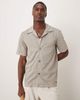 Arket ARKET pure cotton heavyweight jersey short sleeve shirt in gray - 1