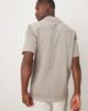 Arket ARKET pure cotton heavyweight jersey short sleeve shirt in gray - 3