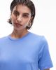 Arket ARKET pure cotton jersey maxi dress with short sleeves in blue - 3