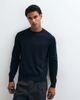 Arket ARKET pure cotton lightweight sweater in navy - 1