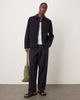 Arket ARKET pure cotton overshirt in navy blue - 4