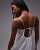 Arket ARKET pure cotton poplin maxi beach dress with spaghetti straps in white - 3