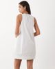 Arket ARKET pure cotton sleeveless v-neck volume midi dress in white - 2