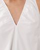 Arket ARKET pure cotton sleeveless v-neck volume midi dress in white - 4