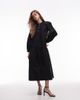 Arket ARKET pure cotton smock maxi dress with puff sleeves in black - 1