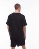 Arket ARKET pure cotton soft touch terrycloth oversized t-shirt in black - part of a set - 3