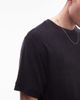 Arket ARKET pure cotton soft touch terrycloth oversized t-shirt in black - part of a set - 4