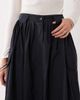 Arket ARKET pure cotton utility midi skirt in black - 4