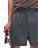 Arket ARKET pure linen drawstring shorts in khaki green - 3