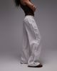 Arket ARKET pure linen palazzo pants with pull-on waist in white - 2
