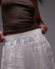 Arket ARKET pure linen palazzo pants with pull-on waist in white - 3