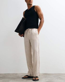 Arket ARKET pure linen pants in off white
