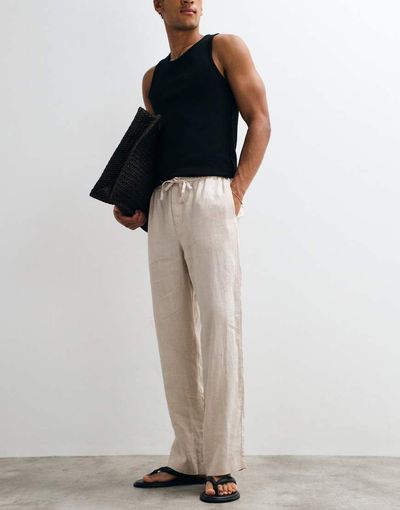 Arket ARKET pure linen pants in off white