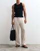 Arket ARKET pure linen pants in off white - 4
