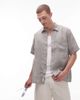 Arket ARKET pure linen relaxed short sleeved shirt in gray - 1