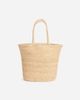 Arket ARKET pure raffia straw large tote in natural beige-Neutral - 2