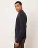 Arket ARKET pure wool cardigan with button front and polo collar in navy blue - 4