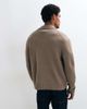 Arket ARKET pure wool zip through cardigan with polo collar in beige-NEUTRAL - 3