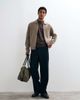 Arket ARKET pure wool zip through cardigan with polo collar in beige-NEUTRAL - 4