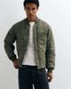 Arket ARKET quilted liner light weight jacket in khaki green - 1