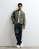 Arket ARKET quilted liner light weight jacket in khaki green - 2