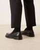 Arket ARKET real leather premium formal loafer shoes in black - 4