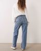 Arket ARKET relaxed boyfriend jeans with small split in washed blue - 3