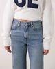 Arket ARKET relaxed boyfriend jeans with small split in washed blue - 4