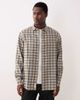 Arket ARKET relaxed fit flannel shirt in beige-Neutral - 1