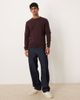 Arket ARKET relaxed terry sweatshirt with crew neck in burgundy-Red - 2