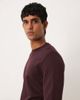 Arket ARKET relaxed terry sweatshirt with crew neck in burgundy-Red - 4