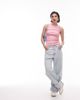 Arket ARKET ribbed jersey tank top in light pink - 3